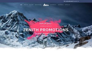 Channel Media Creative Website for Zenith Promotions